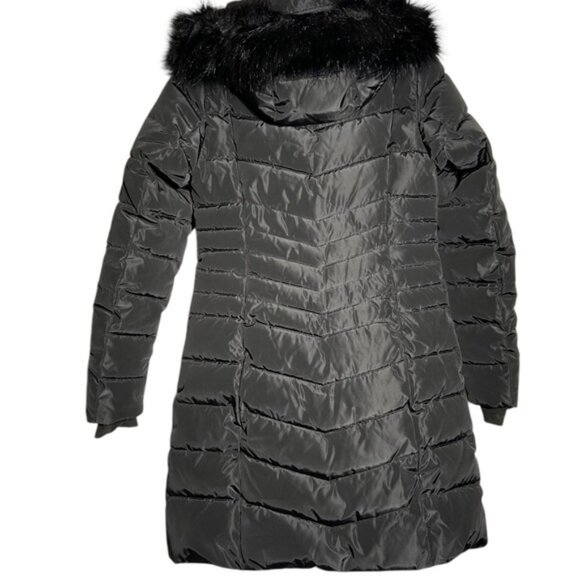 NWT OOKPIK Axel Fox Fur-Trim Hooded Puffer Coat Size XS - Picture 3 of 9